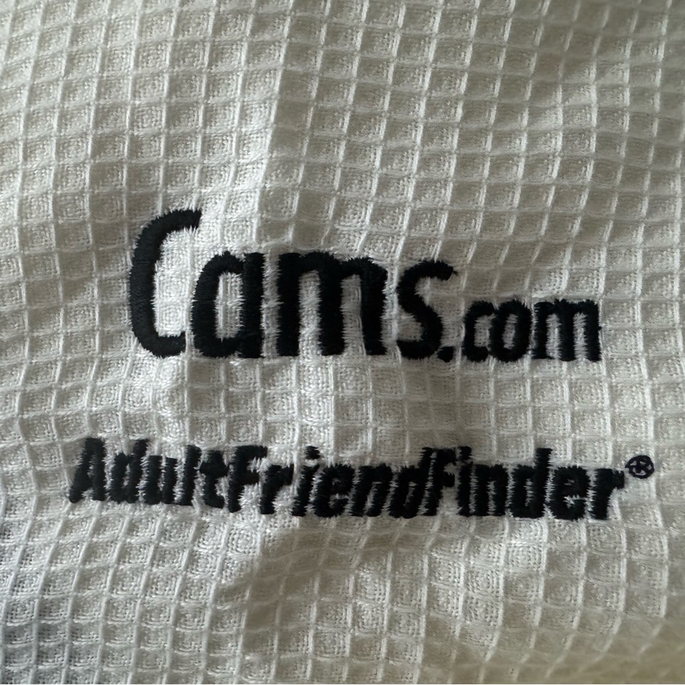Cams.com AdultFriendFinder Waffle Robe with belt + Slippers + Scrubber